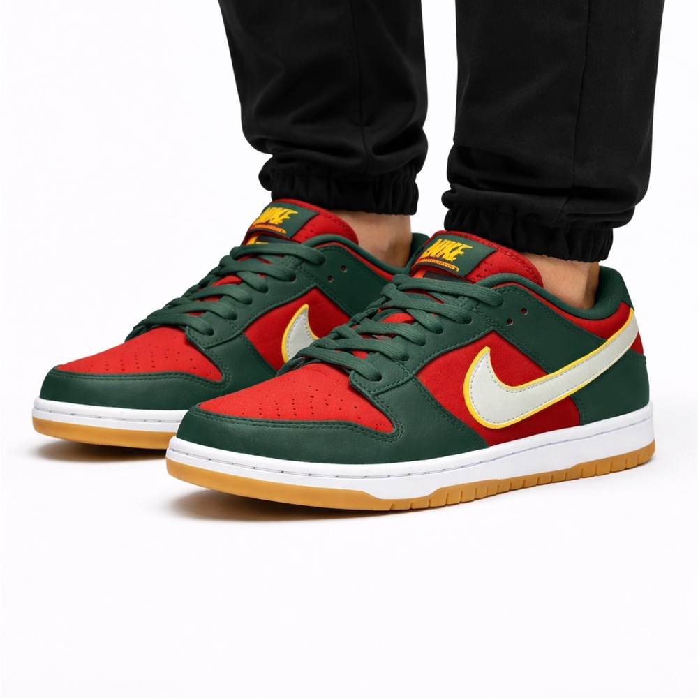 Nike SB Dunk Low Pro Gorge Green Deep Burgundy Size 8 Men’s